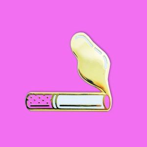 Big Bud Press pink cigarette pin